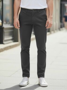 Dockers Men's Slim Tapered Chinos in Black
